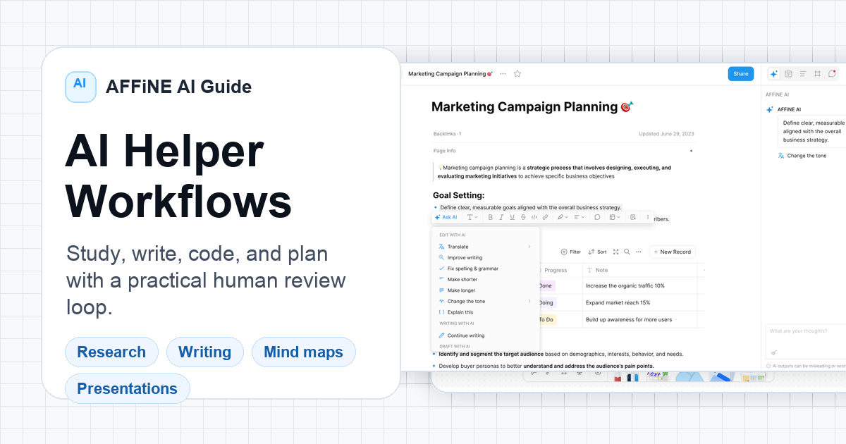 AI Helper Guide: Study, Work, Write, and Plan with AI