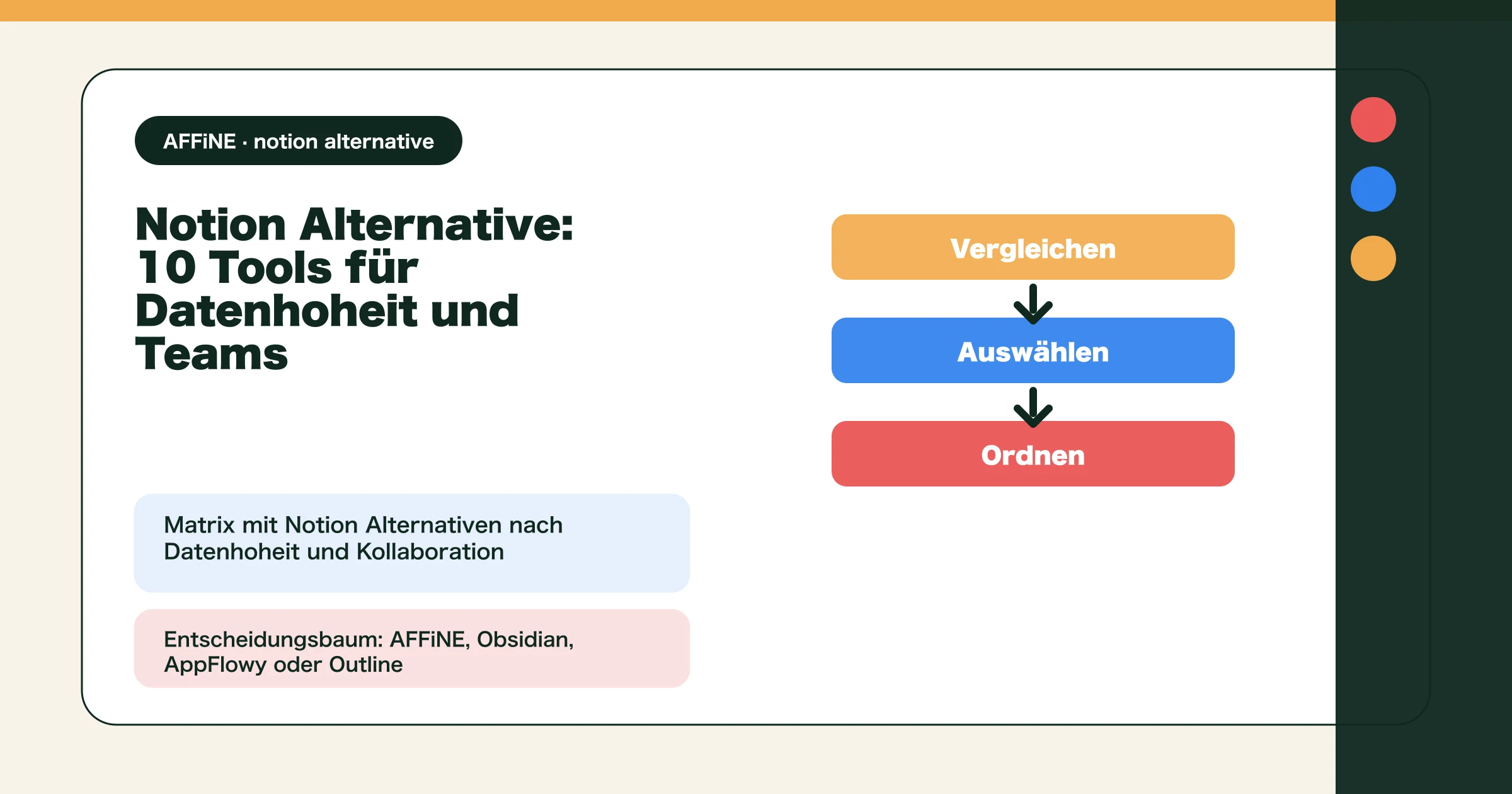 Notion Alternative: 10 Tools für Datenhoheit und Teams