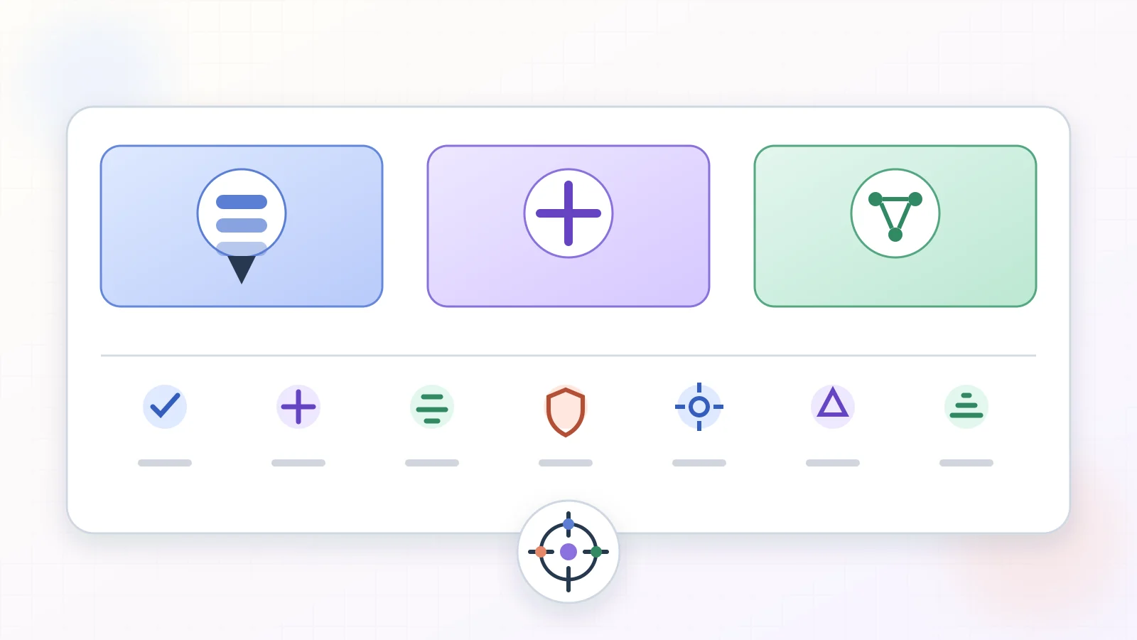 Neutral comparison framework showing three platform archetypes measured against one shared set of evidence, integration, audit, governance, and security criteria