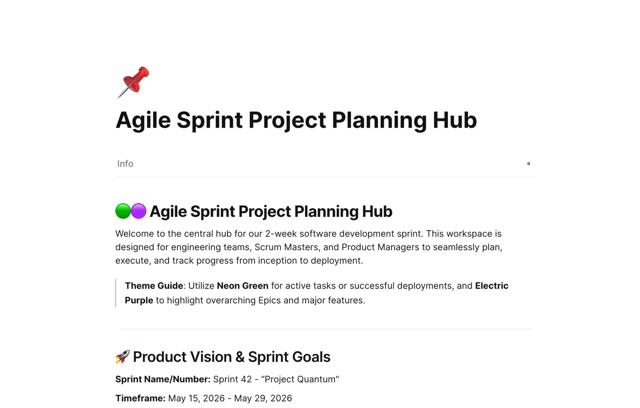 Professional Agile Sprint Project Planning Hub featuring dynamic kanban boards, sprint backlogs, and synchronized task tracking for dev teams.