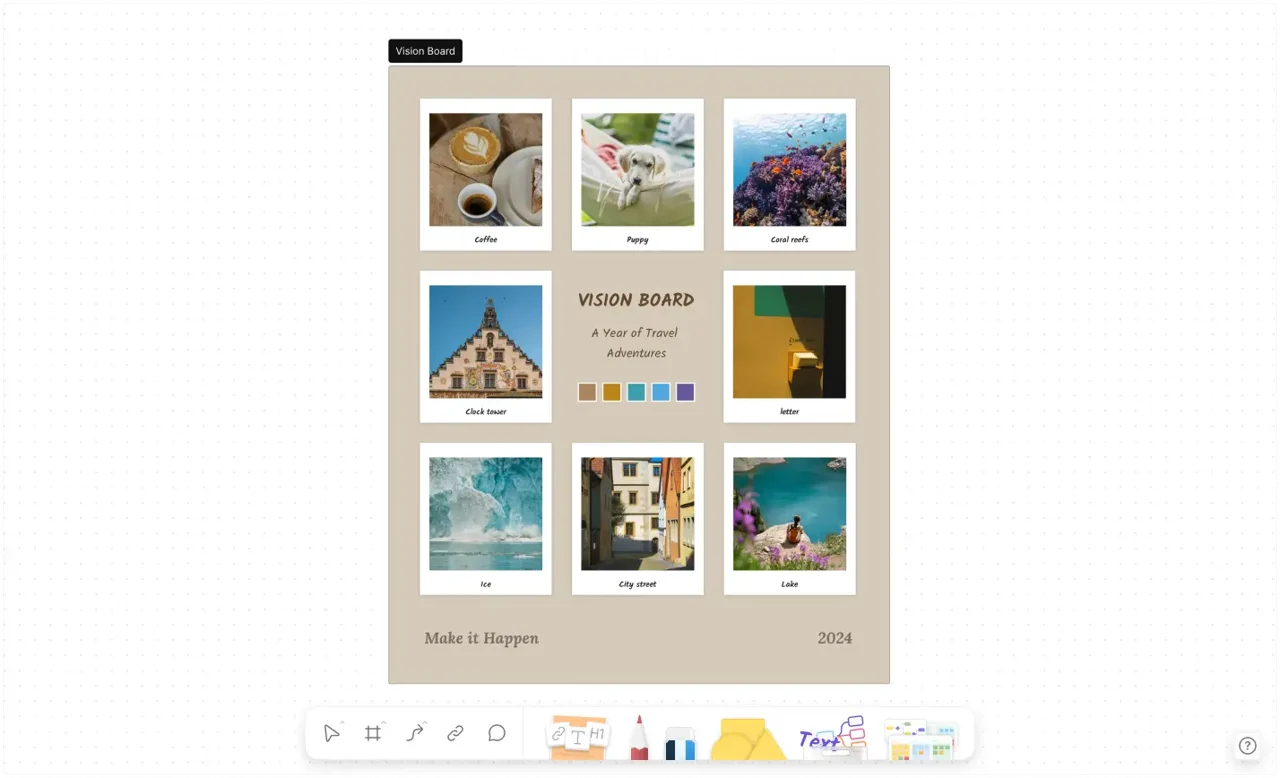 Vision Board Template 2026